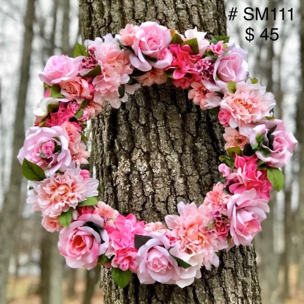 WREATH - SPRING AND SUMMER DESIGN PINK (#111)